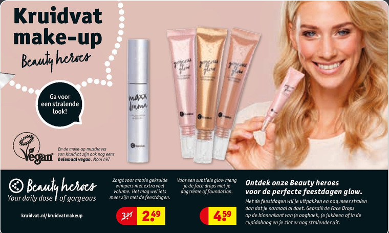 Kruidvat Huismerk   cosmetica folder aanbieding bij  Kruidvat - details