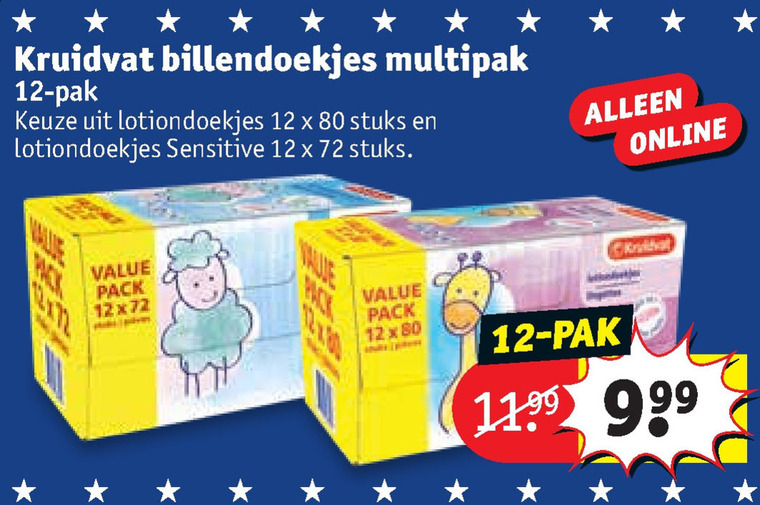 Kruidvat Huismerk   billendoekjes folder aanbieding bij  Kruidvat - details