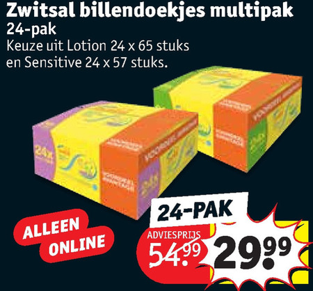 Zwitsal   billendoekjes, bodylotion folder aanbieding bij  Kruidvat - details