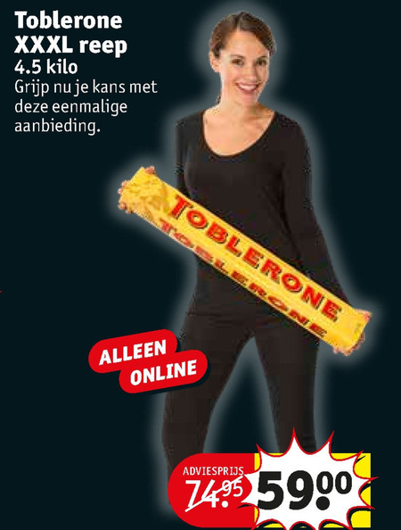 Toblerone   chocolade folder aanbieding bij  Kruidvat - details