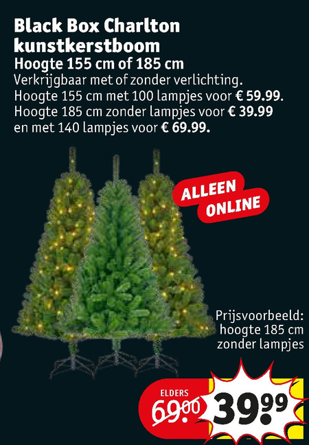 Vuil Samuel Stadscentrum kunstkerstboom folder aanbieding bij Kruidvat - details