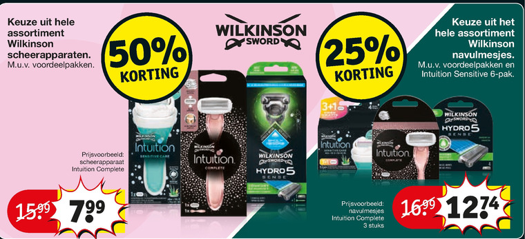 Wilkinson   dames handscheerapparaat, scheermesjes folder aanbieding bij  Kruidvat - details