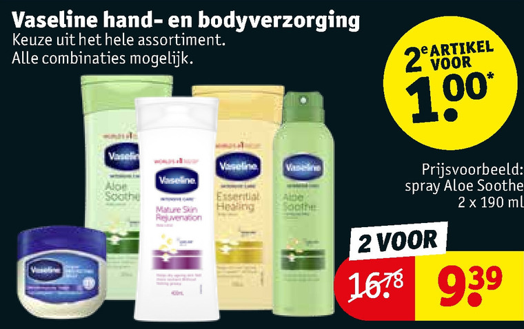 Vaseline   bodylotion, handcreme folder aanbieding bij  Kruidvat - details