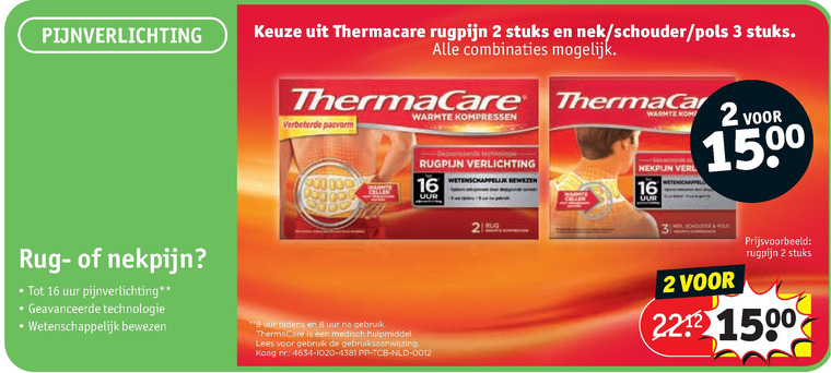 ThermaCare   warmtecompres folder aanbieding bij  Kruidvat - details