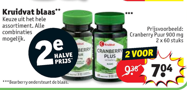 Kruidvat Huismerk   voedingssupplement folder aanbieding bij  Kruidvat - details