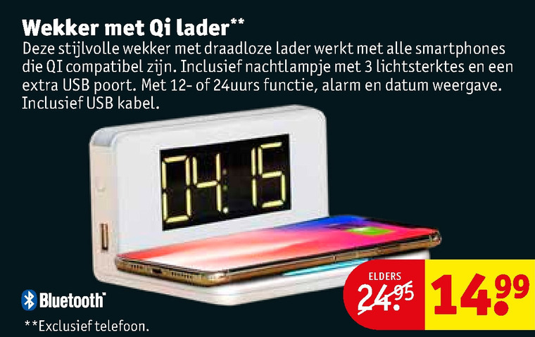 wekker folder aanbieding - details