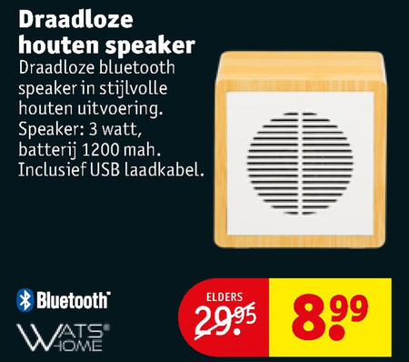 Watshome   portable speakerset folder aanbieding bij  Kruidvat - details