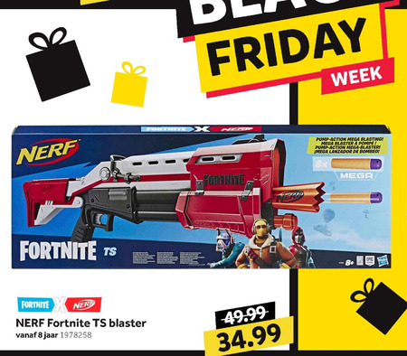 erwt Ongrijpbaar geweer Fortnite nerf folder aanbieding bij Intertoys - details