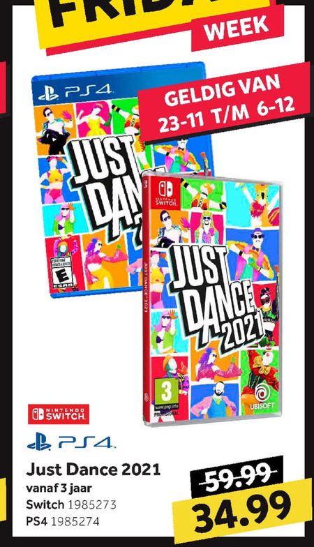 Just Dance   Nintendo Switch spellen, ps4 spel folder aanbieding bij  Intertoys - details