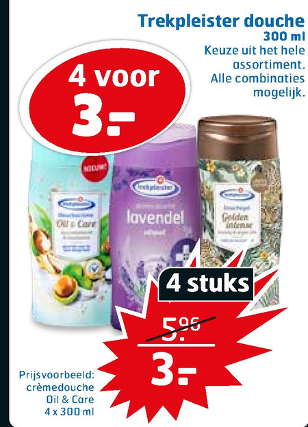 Trekpleister Huismerk   douchegel folder aanbieding bij  Trekpleister - details