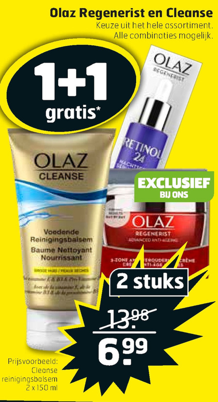 Olaz   nachtcreme, dagcreme folder aanbieding bij  Trekpleister - details