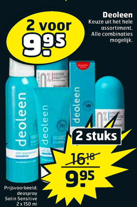 Deoleen   deodorant folder aanbieding bij  Trekpleister - details