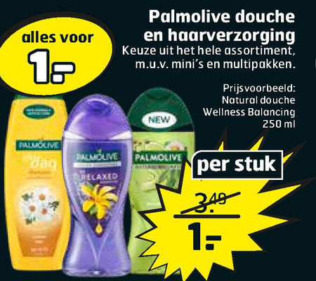 Palmolive   haarverzorging, douchegel folder aanbieding bij  Trekpleister - details