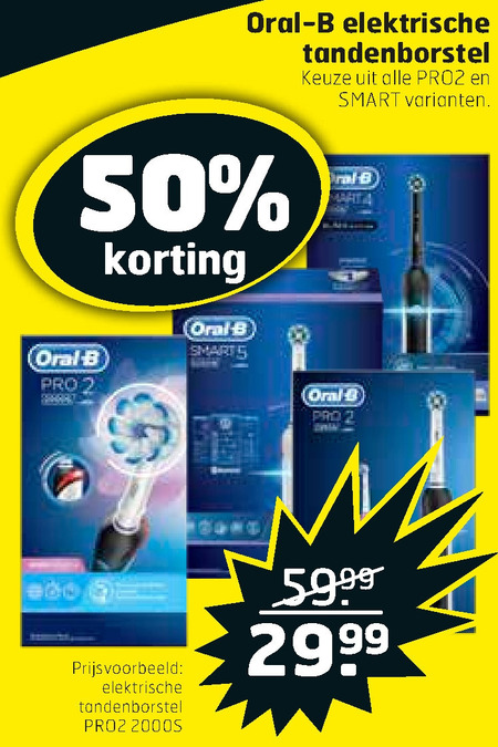 Braun Oral-B   electrische tandenborstel folder aanbieding bij  Trekpleister - details