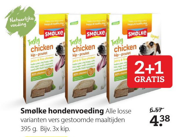 Smolke   hondenvoer folder aanbieding bij  Pets Place - details