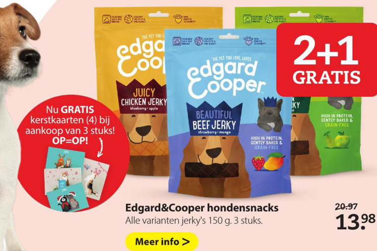 Edgard and Cooper   hondensnacks folder aanbieding bij  Pets Place - details