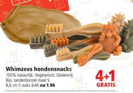 Whimzees   hondensnacks folder aanbieding bij  Welkoop - details