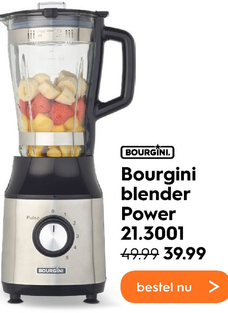 Bourgini   blender folder aanbieding bij  Blokker - details