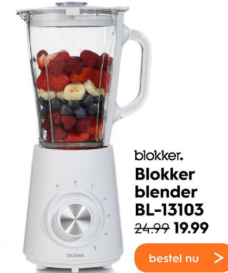 Blokker Huismerk   blender folder aanbieding bij  Blokker - details