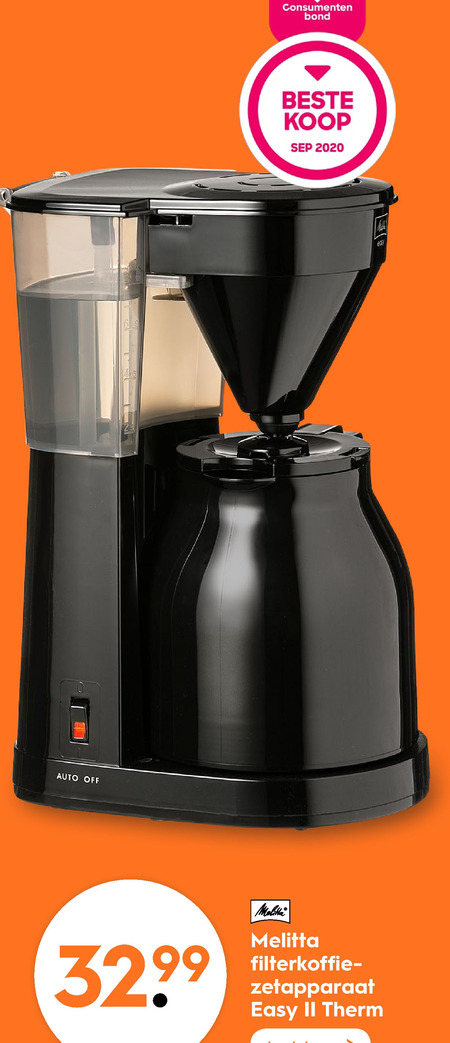 Melitta   koffiezetapparaat folder aanbieding bij  Blokker - details