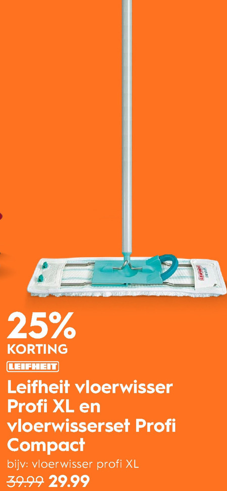 Leifheit   vloerwisser folder aanbieding bij  Blokker - details