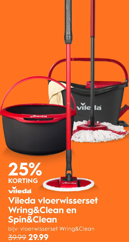 verder tuin een vergoeding Vileda mop, vloerwisser folder aanbieding bij Blokker - details