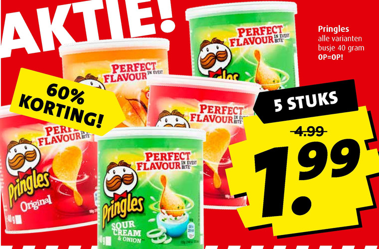 Pringles   chips folder aanbieding bij  Boni - details