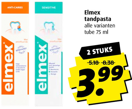 Elmex   tandpasta folder aanbieding bij  Boni - details