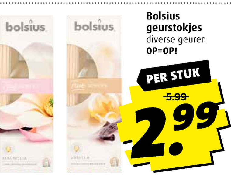 Bolsius   luchtverfrisser folder aanbieding bij  Boni - details