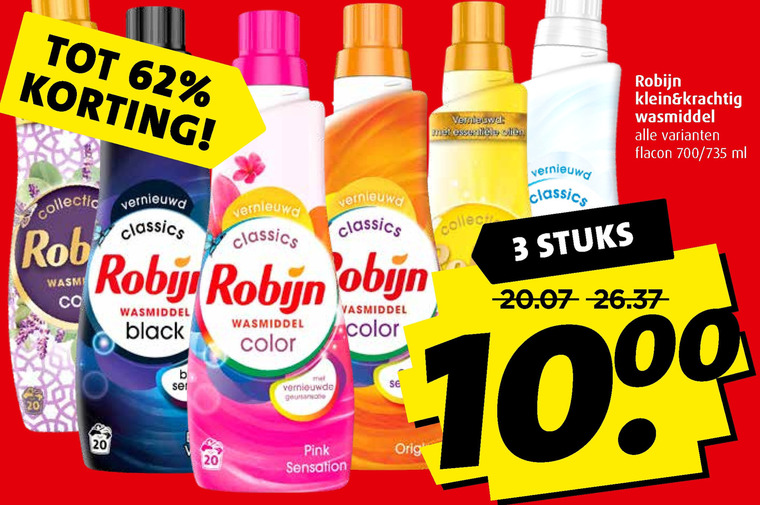 Robijn   wasmiddel folder aanbieding bij  Boni - details