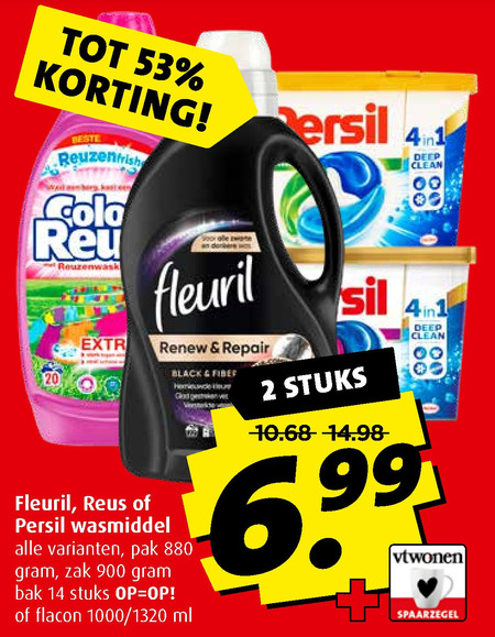 Color Reus   wasmiddel folder aanbieding bij  Boni - details