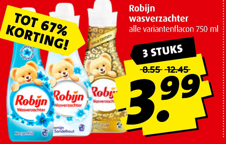 Robijn   wasverzachter folder aanbieding bij  Boni - details