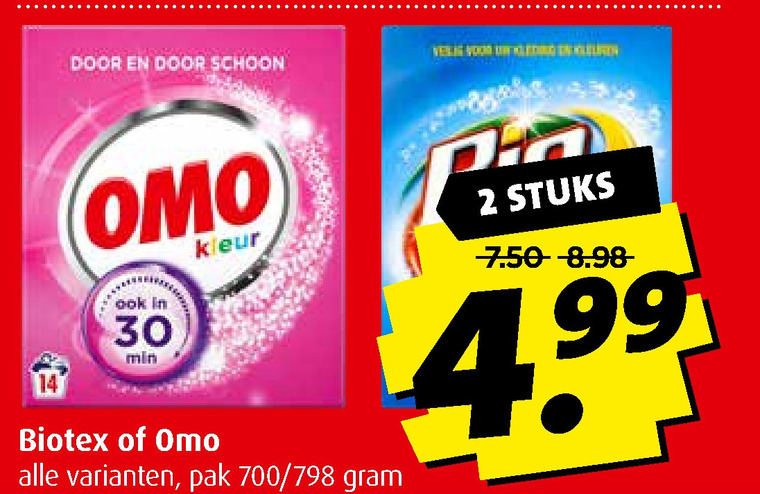 Omo   wasmiddel, handwasmiddel folder aanbieding bij  Boni - details