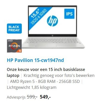 HP   notebook folder aanbieding bij  Coolblue - details