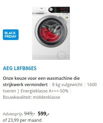 AEG   wasmachine folder aanbieding bij  Coolblue - details