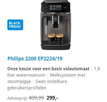 Philips   espressoapparaat folder aanbieding bij  Coolblue - details