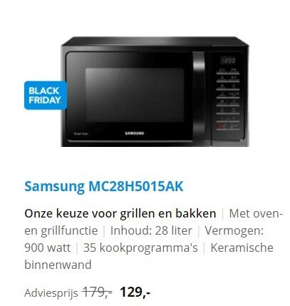 Samsung   combimagnetron folder aanbieding bij  Coolblue - details