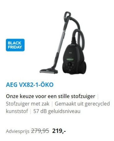 AEG   stofzuiger folder aanbieding bij  Coolblue - details