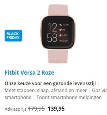 beneden kloof Opmerkelijk Fitbit activiteitenmeter folder aanbieding bij Coolblue - details