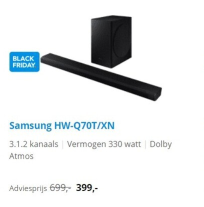 Samsung   soundbar folder aanbieding bij  Coolblue - details