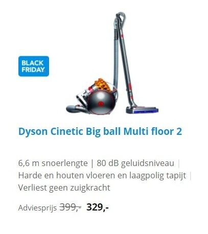 Dyson   stofzuiger folder aanbieding bij  Coolblue - details