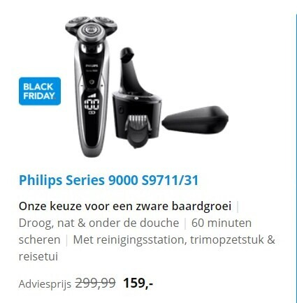 Philips   elektrisch scheerapparaat folder aanbieding bij  Coolblue - details