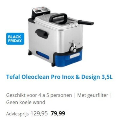 radioactiviteit Oom of meneer Druipend Tefal friteuse folder aanbieding bij Coolblue - details