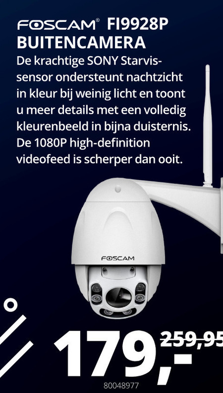 Foscam   beveiligingscamera folder aanbieding bij  Paradigit - details