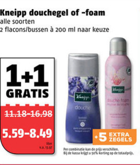 Kneipp   douchegel folder aanbieding bij  Poiesz - details