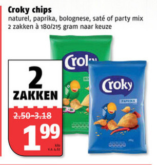 Croky   chips folder aanbieding bij  Poiesz - details