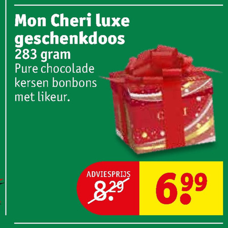 Mon Cheri   bonbons folder aanbieding bij  Kruidvat - details