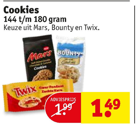 Mars   biscuits folder aanbieding bij  Kruidvat - details