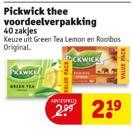 Pickwick   thee folder aanbieding bij  Kruidvat - details