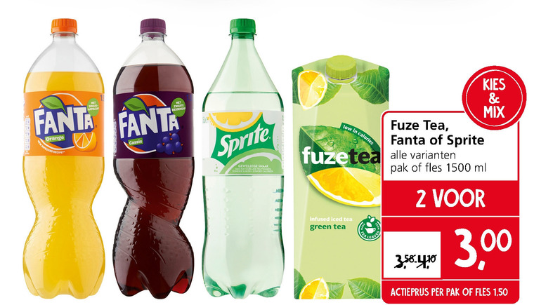 Fuze Tea   ice tea, frisdrank folder aanbieding bij  Jan Linders - details